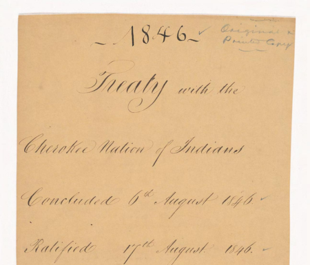 1846 - Cherokee Nation